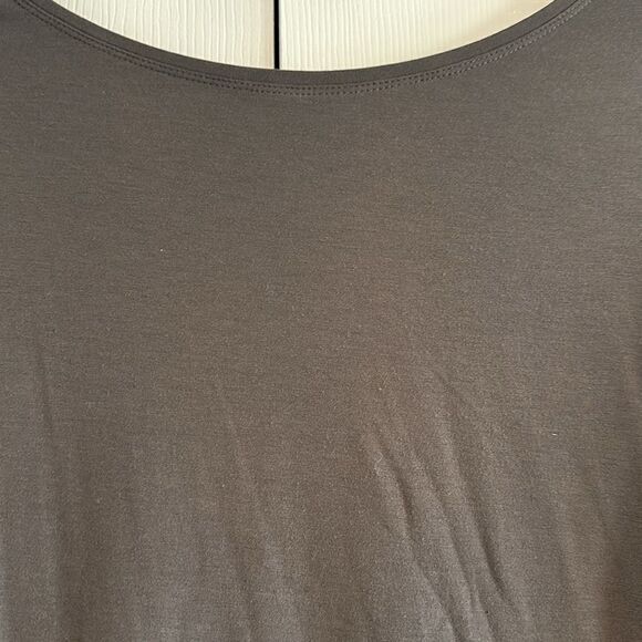 Vince Women’s Slate Long Sleeve Long Top - Picture 4 of 9